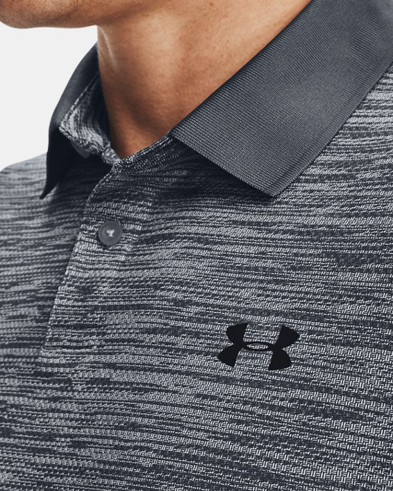 男士UA Performance Textured Polo衫, Gray, pdpMainDesktop image number 4